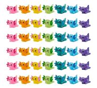 HDGSAFD 42 Pièces De Mini Ornements Newt, Ornements Lumineux, Ornements en Résine Créative, Ornements De Jardinage, Accessoires De Maison De Poupée.