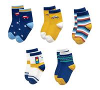HDGSAFD 5 Paires De Chaussettes Pour Enfants, Chaussettes En Coton Doux, Chaussettes Mollet Pour Garçons, Chaussettes Mignonnes, Chaussettes Élastiques, Chaussettes Chaudes