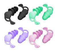 HDGSAFD 8 Paires De Bouchons d'oreilles Anti-Bruit, Outils De Couchage Insonorisés, Conception De Protection Étanche, Adaptés À La Douche, À La Natation, Au Surf.
