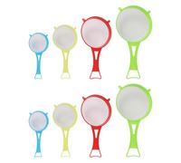 HDGSAFD 8 Pièces Tamis De Farine À Main, Filtre en Plastique Créatif, Filtre Minimaliste Classique, Outil De Cuisson De Cuisine pour La Séparation Solide du Liquide.