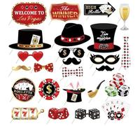 HDGSAFD Accessoires Photo De Cartes À Jouer, 25 Pièces, Décorations De Fête Créatives, Accessoires Photo Intéressants, Fournitures De Fête