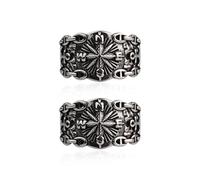 HDGSAFD Bagues 2 Pièces, Bague Ouverte Réglable, Bague Homme, Bague Boussole Personnalisée, Décoration Vêtements