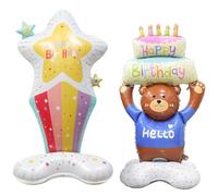 HDGSAFD Ballons Étoiles Filantes, 2 Pièces, Décoration De Fête d'anniversaire, Ballons Décoratifs Créatifs en Aluminium, Décoration De Scène De Fête