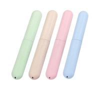 HDGSAFD Boîte À Brosse À Dents Unie, Boîte À Brosse À Dents De Voyage Pratique, Boîte De Rangement pour Petites Pièces, Boîte À Brosse À Dents Multifonctionnelle, Paquet De 4