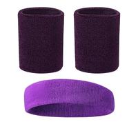 HDGSAFD Brassards De Sport 2 Pièces, Bandeau Absorbant La Transpiration 1 Pièce, Bracelets Absorbant La Transpiration, Unisexe, Ensemble Sportif Absorbant La Transpiration