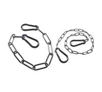 HDGSAFD Chaîne De Boucle De Sécurité 2 Pièces, Serrure De Chaîne De Porte, Chaîne en Métal, Serrure De Chaîne De Clôture Extérieure, Adaptée Aux Cages pour Animaux De Compagnie, Portails De Cour