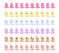 HDGSAFD Chevaux Arc-en-Ciel Lumineux 60 Pièces, Mini Jouets en Résine, Ornements Mignons en Résine, Décorations Créatives De Dessin Animé, Petits Ornements De Jardin