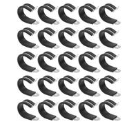 HDGSAFD Colliers de serrage pour tuyaux, colliers de serrage fixes, 25 pièces, Noir