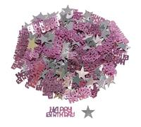 HDGSAFD Confettis d'anniversaire 50G, Décoration De Table De Fête, Confettis Lancé, Confettis Brillant, Fournitures De Fête.