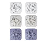 HDGSAFD Couvercle De Vidange D'Évier Anti-Colmatage, Couvercle De Vidange De Sol, Couvercle De Filtre De Sortie D'Égout, Couvercle De Vidange De Salle De Bains 6 Pièces