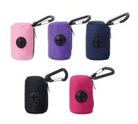 HDGSAFD Distributeur De Sacs Poubelles 5 Pièces, Boîte De Rangement De Sacs Poubelles Portables, Accessoires D'Extérieur pour Animaux De Compagnie, Fournitures pour Animaux De Compagnie