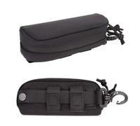 HDGSAFD Étui à Lunettes Noir Avec Mousqueton - Protection et Rangement Pour Lunettes de Soleil - Portable et Rigide