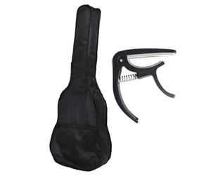 HDGSAFD Étui pour Guitare Acoustique avec Clip d'Accordage, Sac de Performance Étanche, Noir, Taille Unique, Moderne