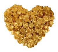 HDGSAFD Lot de 1 000 pétales de rose dorés, décoration de pétales de rose séchés, décoration à disperser, parfaites pour les mariages, la Saint-Valentin (doré)