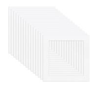 HDGSAFD Lot de 15 bordures carrées pour cadre photo, blanc, installation d'image, matériel de cadre photo, décoration de la maison et du bureau, convient pour l'affichage d'art et de photo (blanc)