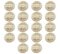 HDGSAFD Lot de 18 Boutons À Carreaux Rayés, Boutons en Métal, Boutons Ronds Rétro, Boutons À Coudre, Adaptés Aux Vestes De Costume, Cardigans, Manteaux