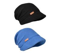 HDGSAFD Lot De 2 Bonnets Tricotés pour Protection Auditive, Bonnets Tricotés d'hiver, Chapeaux Tricotés Chauds, Chapeaux Tricotés À Larges Bords, Chapeaux Tricotés pour Femme.