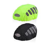 HDGSAFD Lot de 2 housses de casque réfléchissantes, protection contre la pluie, protection contre la pluie pour vélo, housse de protection réfléchissante, décoration de casque