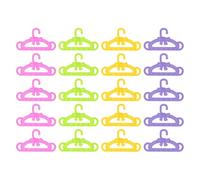 HDGSAFD Lot de 20 cintres avec nœud - Mini accessoires pour vêtements de poupée, jouets pour enfants