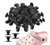 HDGSAFD Lot de 30 Rivets pour Chaussures, Boucles Amovibles, Bases de Fleurs, Décorations Dissimulées, Fermetures de Fleurs