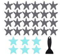 HDGSAFD Lot de 30 tapis de douche antidérapants, 1 grattoir, bandes de douche antidérapantes, autocollants de baignoire antidérapants, tapis en caoutchouc auto-adhésifs antidérapants, patchs de salle
