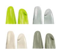 HDGSAFD Lot de 4 paires de dés à coudre - Doigts de protection en cuir - Accessoires de bricolage - Outils de couture DIY