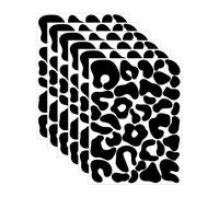 HDGSAFD Lot de 6 autocollants muraux léopard, autocollants de vélo, autocollants muraux à texture irrégulière, ensemble d'autocollants noirs, autocollants muraux décoratifs, décoration de la maison