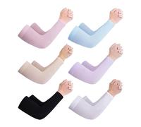 HDGSAFD Lot de 6 paires de manchons de protection solaire d'été pour avant-bras, manchettes pour femmes, manches longues pour protéger les bras, couvertures de tatouage pour hommes, bandages de coude