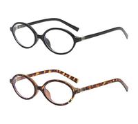 HDGSAFD Lunettes Ovales Anti-Lumière Bleue Pour Femmes, 2 Pièces, Lunettes De Lecture Rétro À La Mode, Accessoires De Protection Des Yeux