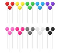 HDGSAFD Mini Décorations De Ballons 30 Pièces, Inserts De Gâteaux Colorés Mignons, Décorations Créatives De Gâteaux en Ballons, Décorations De Fête