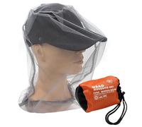 HDGSAFD Moustiquaires Règles Anti-Moustiques, Couvre-chef Anti-Moustiques, Protection Plein Air, Taille Unique (46 x 46 cm), Gris Clair, 3 Pièces