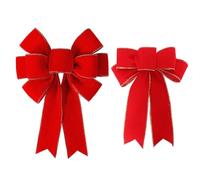 HDGSAFD Noeuds Rouges 2 Pièces, Pendentifs en Velours, Accessoires De Pendentif Mignons, Décoration Festive
