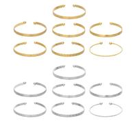 HDGSAFD Pack De 14 Bracelets, Bracelets Rétro Tendance, Bracelets Femme, Bracelets Empilables, Bracelets Réglables Ouverts