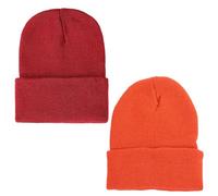 HDGSAFD Pack De 2 Chapeaux Tricotés Unis, Chapeaux De Bonnet D'Extérieur, Chapeaux De Pull Rétro, Unisexe, Chapeaux d'hiver Chauds, Chapeaux De Mode Simples