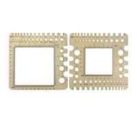 HDGSAFD Pack De 2 Jauges À Tricoter, Accessoires De Tricot, Outils De Mesure pour Tricot, Jauges À Tricoter en Bois