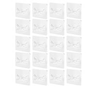 HDGSAFD Pack De 20 Autocollants De Support sans Perforation, Supports De Tringles Et Supports Muraux Autocollants pour Tringles À Rideaux De Porte, Tringles À Rideaux Et Tringles À Cintres