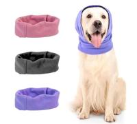 HDGSAFD Pack De 3 Cagoules pour Chiens, Cagoules Douces Et Chaudes, Cagoules Élastiques, Cagoules À Réduction De Bruit pour Animaux De Compagnie, Fournitures pour Animaux De Compagnie