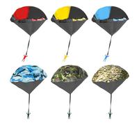 HDGSAFD Pack De 6 Jouets De Parachute, Parachute De Camouflage, Parachute Lancé À La Main pour Enfants, Jouets D'Extérieur pour Enfants, Jouets Créatifs