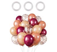 HDGSAFD Pack De 90 Ballons De Fête avec Rubans, Ballons À Paillettes, Ballons en Latex, Ballons Décoratifs, Accessoires De Fête