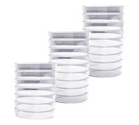 HDGSAFD Paquet De 25 Boîtes De Petri en Plastique, Boîtes De Petri Claires, Boîtes De Petri avec Couvercles, Fournitures De Laboratoire, Boîtes De Petri De Laboratoire