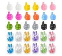 HDGSAFD Paquet De 30 Mini Crochets en Forme De Doigt, Crochets Créatifs, Clips pour Câbles De Données, Crochets Autocollants en Silicone