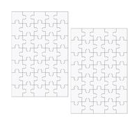 HDGSAFD Puzzles Vierges 2 Pièces, Jouets De Puzzle en Bois pour Enfants, Mini Planche De Puzzle DIY, Décoration De Puzzle Personnalisée