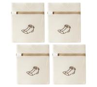 HDGSAFD Sac À Linge À Chaussette en 4 Pièces, Sac en Maille À Linge Anti-Déformation, Sac À Linge Durable, Accessoires De Machine À Laver, Fournitures À Linge.