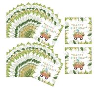 HDGSAFD Serviettes en Papier Dinosaure 32 Pièces, Serviettes en Papier De Dessin Animé Créatif, Décoration De Table, Serviettes De Fête sur Le Thème des Dinosaures, Serviettes Mignonnes