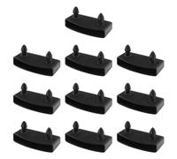HDGSAFD Lot de 10 supports de sommier à lattes, accessoires de sommier à lattes, pour lit double, king size et lits simples, noir