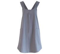 HDGSAFD Tablier Gris 1 Pièce, Tablier De Jardin Pour Femme, Bavoir Sans Cravate, Accessoires De Cuisine, Tablier à Sangles Croisées Pour Restaurant Potager