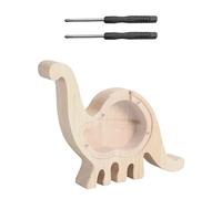 HDGSAFD Tirelire Girafe 1 Pièce Et Mini Tournevis Cruciforme 2 Pièces, Tirelire en Bois, Tirelire Créative, Tirelire Amovible