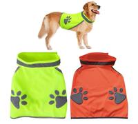 HDGSAFD Vêtements Réfléchissants pour Chiens 2 Pièces, Gilet De Sécurité De Voyage pour Animaux De Compagnie, Gilet Respirant Et Confortable pour Animaux De Compagnie