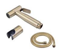 Hdheld Bidet Spray Shower Set Spapitreur de toilette Douche Kit Bidet Robinet Brossé Nickel Rose Gol Brackaged Gol 304 Arec inoxydable, or brossé 4