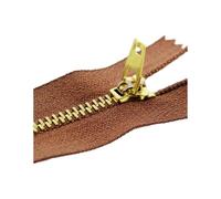 Hdhfjks Fermetures à glissière en métal à Verrouillage Automatique, 10/13/15/18/20 cm, 5 pièces, 3#, pour Couture de vêtements, Laiton,15 cm